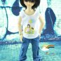 MSD Dollfie Doll Outfit White Sleeveless Mum Balloon