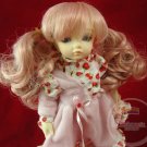 Unoa Yo-SD Dollfie Pink Blonde Curly Pigtails 6-7 Wig