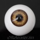 Doll Acrylic Eyes Half Round Brown Taffy #R002 22mm for BJD Dollfie, Reborn Doll