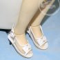 Dollfie SD Girl Shoes Clear/Patent Bow Sandals White
