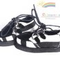 Releaserain Doll Shoes Goth Velvet Creepers Black/W Zebra for 17"Matt 14"Kish