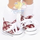 Cons Canvas Sneakers Shoes Boots Apples Wine Red for 18" American Girl dolls