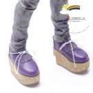 SD13 Boy Dollfie Fringe Rocking Horse Nana Shoes Purple