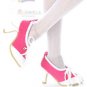 Releaserain Doll Shoes High Heel Pumps Sneakers Rose Pink FIT 16" Fashion Dolls