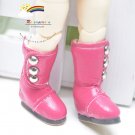 3-Stud Boots Shoes Fuchsia for Blythe/Lati Yellow doll