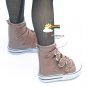 Buckles Ankle Leather Sneakers Boots Shoes Brown for SD Dollfie dolls
