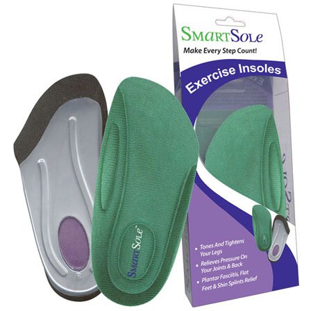 SmartSole Exercise Insoles (Medium) - Alleviate Plantar Fasciitis, Flat Feet, Shin Splints