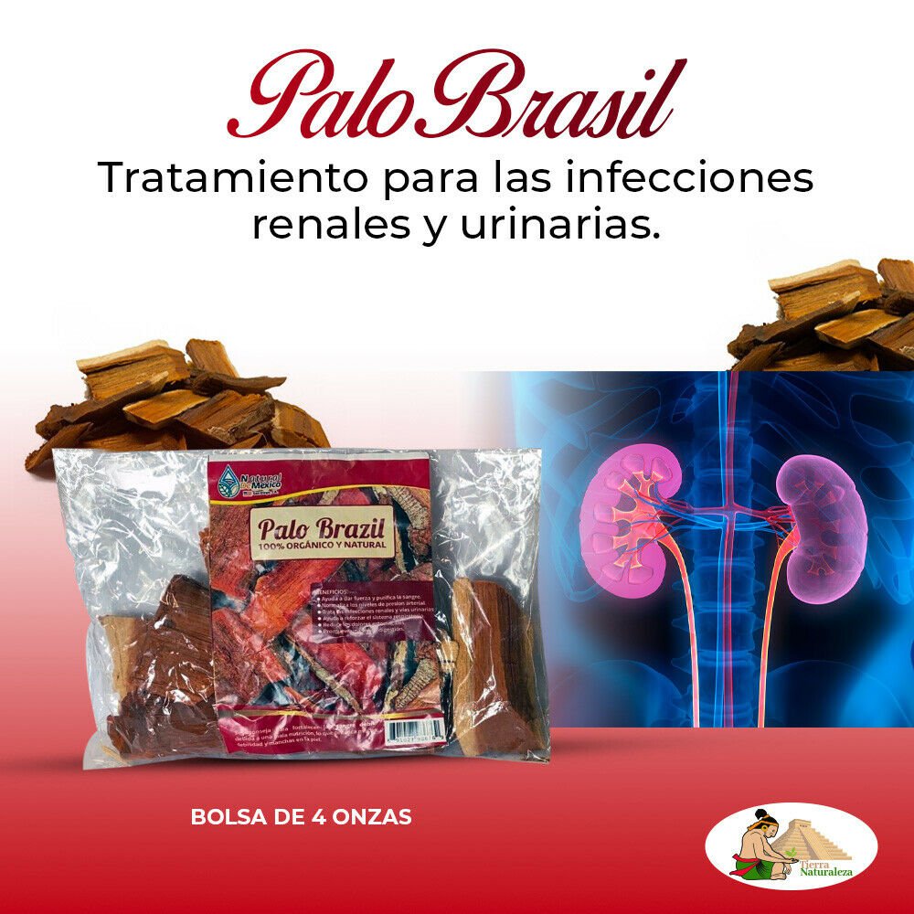 Palo Brazil, Palo Tinto 4 oz/113g. Herbal Tea Palo Brazil, Urinary Tract Health