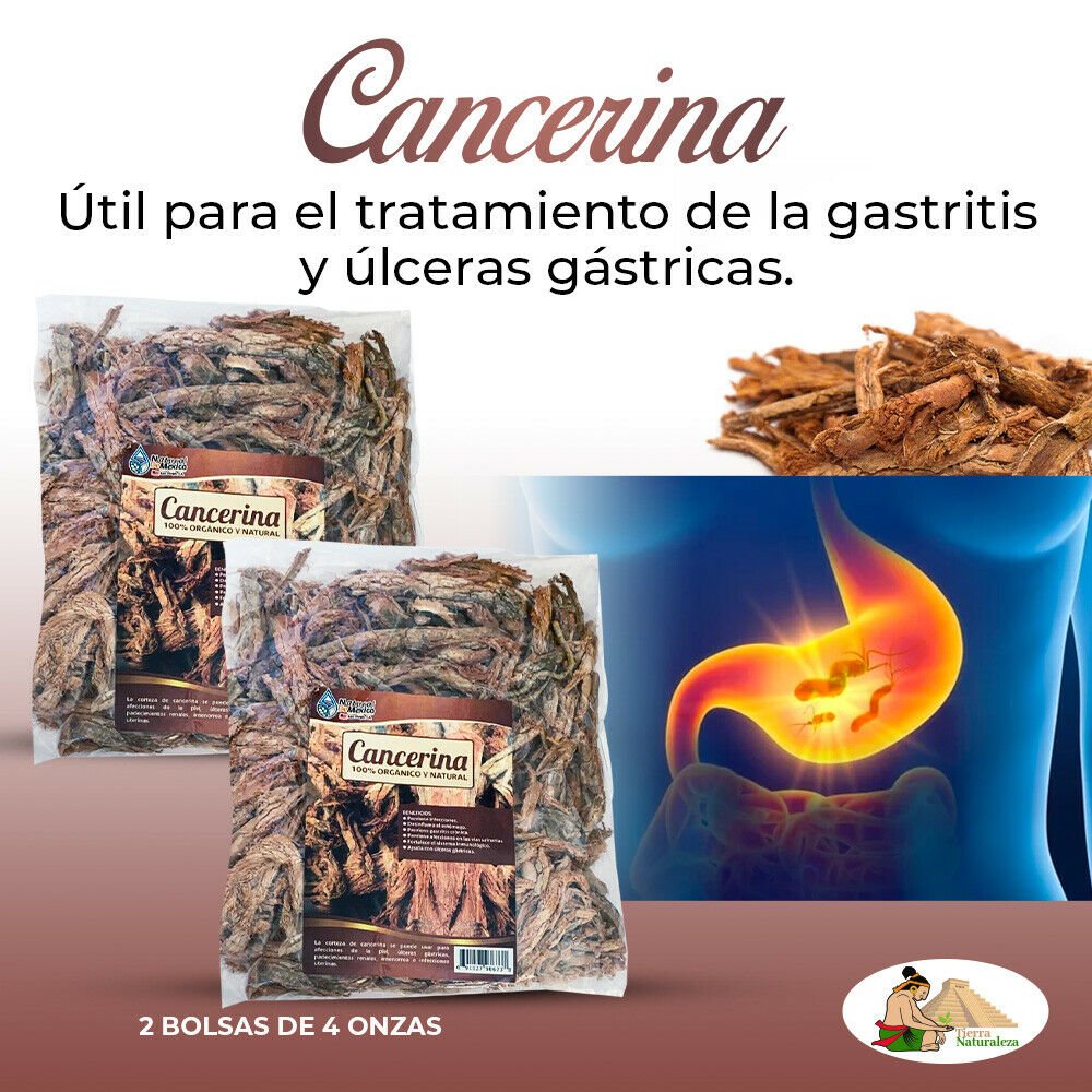 Cancerina Tea 8 oz-227gr. (2/4 oz) Raíz de Cancerina Mexicana, Digestive Support