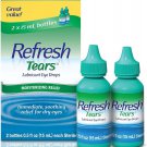 REFRESH TEARS - LUBRICANT EYE DROPS - TWIN PACK - 2 x 15ML BOTTLES evotears alternative