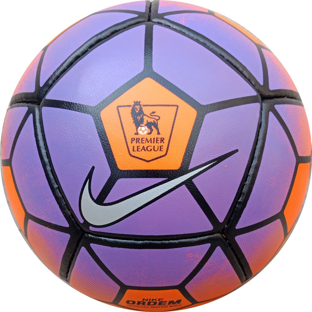 Nike Ordem 3 Premier League Soccer Ball Replica Size 5 (Purple Orange)