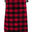 Scottish Rob Roy Tartan 8 Yard Kilt For Men 28 Waist Size Traditional Tartan Kilt Skirt