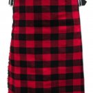 Scottish Rob Roy Tartan 8 Yard Kilt For Men 46 Waist Size Traditional Tartan Kilt Skirt