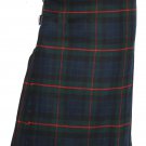Scottish Gunn Tartan 8 Yard Kilt For Men 42 Waist Size Traditional Tartan Kilt Skirt