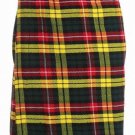 Scottish Buchanan Tartan 8 Yard Kilt For Men 46 Waist Size Traditional Tartan Kilt Skirts