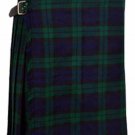 Scottish Black Watch 8 Yard Kilt For Men 46 Waist Size Traditional Tartan Kilt Skirts