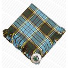 High Quality Scottish Kilt Fly Plaid Purled, Fringed Acrylic Wool In Anderson Tartan