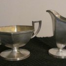 BARBOUR SILVER PLATE CREAMER & SUGAR BOWL