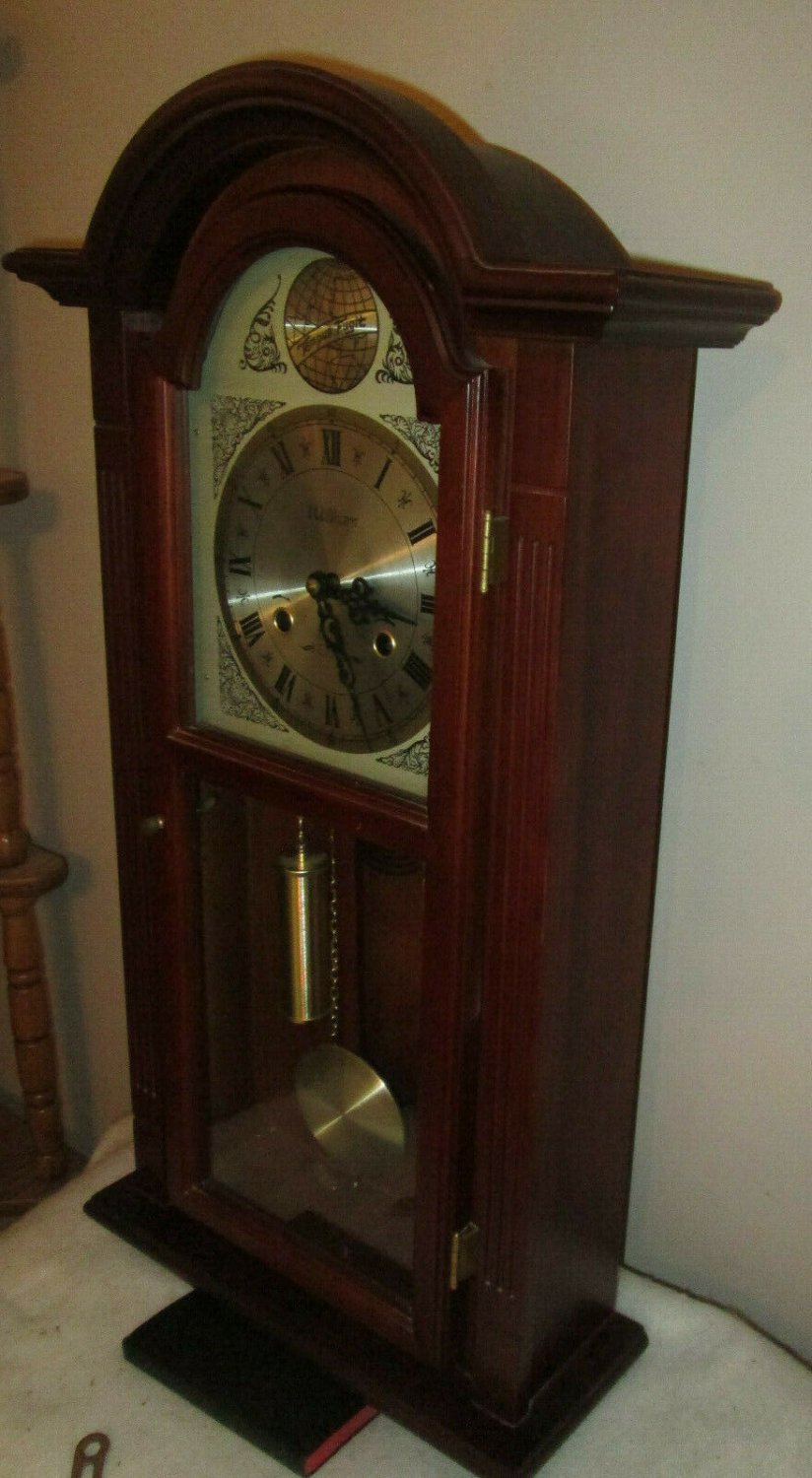 Beautiful Waltham Tempus Fugit 31 Day Chiming Wall Clock With Key