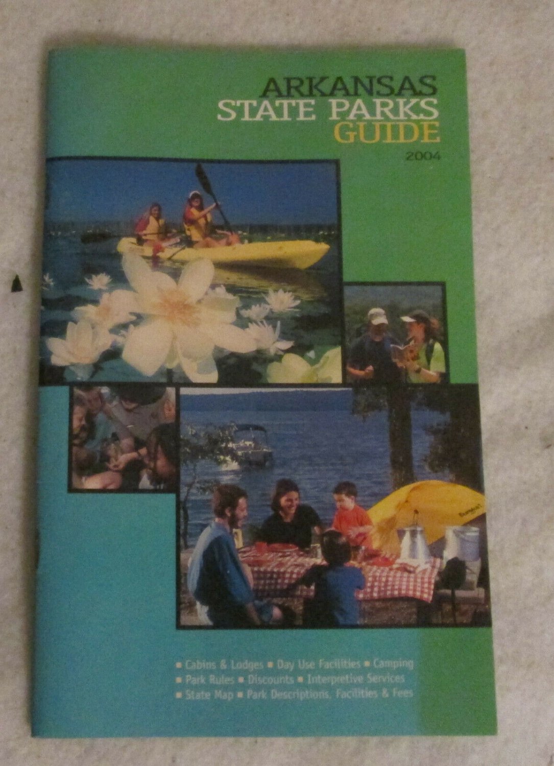 Vintage Arkansas State Parks Map Guide 2004