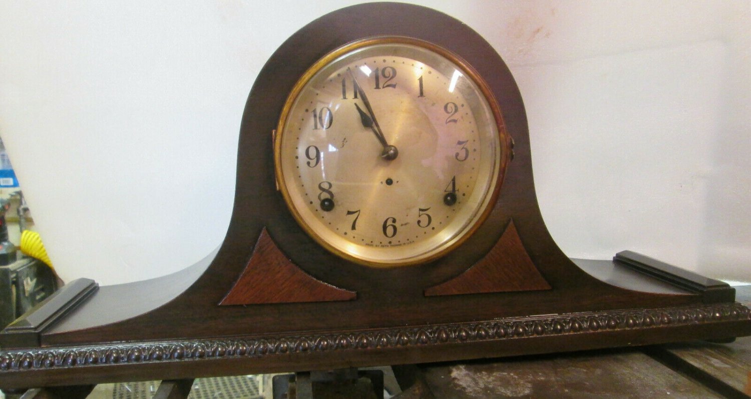 Vintage Seth Thomas Medbury 89 Mechanical Pendulum Mantel Clock 8 Day