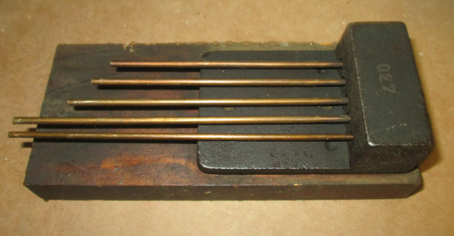 Chime Rods for Mantle Clock Hermle Movement 340020 for project stamped 027