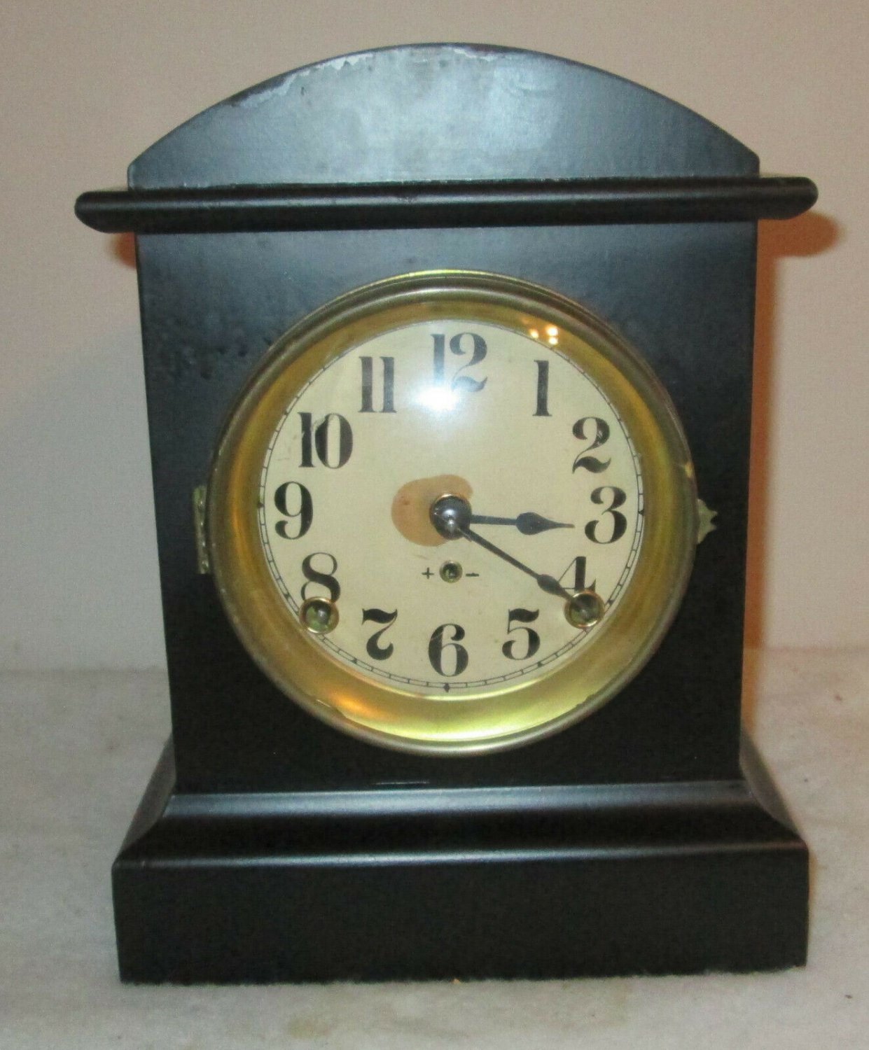 Beautiful antique regulator S. THOMAS 890 Mantel Pendulum Chime clock
