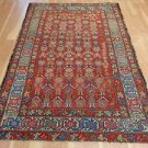 4' 3 x 6' 2 VINTAGE PERSIAN RUG ORIENTAL RUG WOOL RED AREA RUG FREE SHIPPING