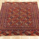 3' 9 x 3' 5 ANTIQUE TURKOMAN RUG DISCOUNT ORIENTAL RUGS AREA RUG FREE SHIPPING