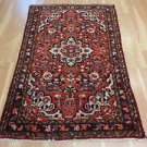 3' 9 x 5' 6 VINTAGE PERSIAN RUG RED ORIENTAL RUG WOOL AREA RUG FREE SHIPPING