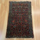 1' 11 X 2' 11 PERSIAN RUG RED ORIENTAL RUG SMALL WOOL AREA RUGS FREE SHIPPING