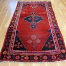4' 2 x 7' 3 VINTAGE PERSIAN RUG RED ORIENTAL RUG WOOL AREA RUG FREE SHIPPING