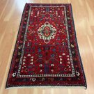 3' 4 x 5' 10 VINTAGE PERSIAN RUG RED ORIENTAL RUG WOOL AREA RUG FREE SHIPPING