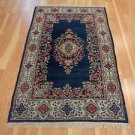 3' 2 X 5' VINTAGE BLUE INDIAN ORIENTAL RUG WOOL UNIQUE AREA RUGS FREE SHIPPING