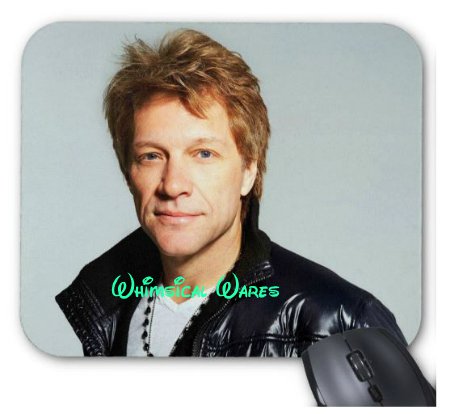 Jon Bon Jovi Custom Mouse Pad Round or Square NEW