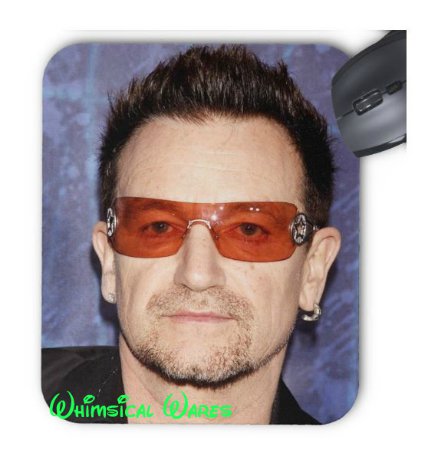 Mouse Pad Bono U2 Custom Round or Square NEW