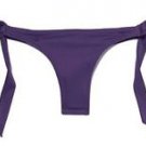 NEW! Victoria's Secret ITSY Bikini Bottoms S Ruched SIDE BOW Swimsuit PURPLE S