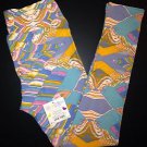 LuLaRoe WATERCOLOR SWIRL Leggings *UNICORN* One Size RARE PASTEL Yoga HTF NWT OS