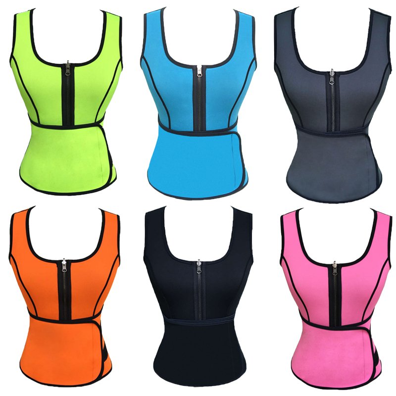 Neoprene Sauna Waist Trainer Vest Shaperwear Slimming Adjustable Sweat Shaper