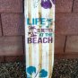 Hanging Wall Surfboard Sign - White - Surf Board - Beach Decor