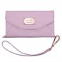 iPhone 6 6s Wallet Case, True Color Premium Leatherette Wristlet Pink New