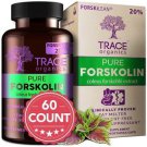 TRACE ORGANICS PURE FORSKOLIN COLEUS FORSKOHLII EXTRACT 60 Caps Lose Weight Huge