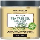 100% Natural Anti Fungal Tea Tree Oil Body & Foot Scrub 12 oz Acne Dandruff New