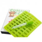 New Gummy Bear Mold Set - 50 Cavity Mold and Dropper with Bonus Recipes New