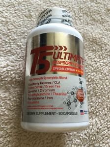 STRONGEST Fat Burner + Pre-Workout T5 Ultimate Raspberry Ketones 1750 Mg New