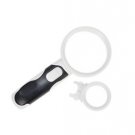 MagniPros UltraBright LED 2.5X 10X Handheld Magnifying Glass Set 3.5" Detach NEW