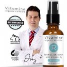 Organic Evening Retinol Serum w Aloe Vera Sensitive Skin 1.0 Percent Repair Refi