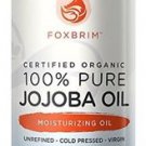 Foxbrim 100% Pure Organic Jojoba Oil Face Skin Hair Nails Sensitive Dry Skin NEW