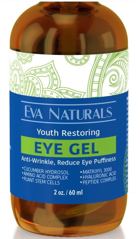 Best Firming & Youth Restoring Eye Gel 2 oz. Eva Naturals New Anti Age