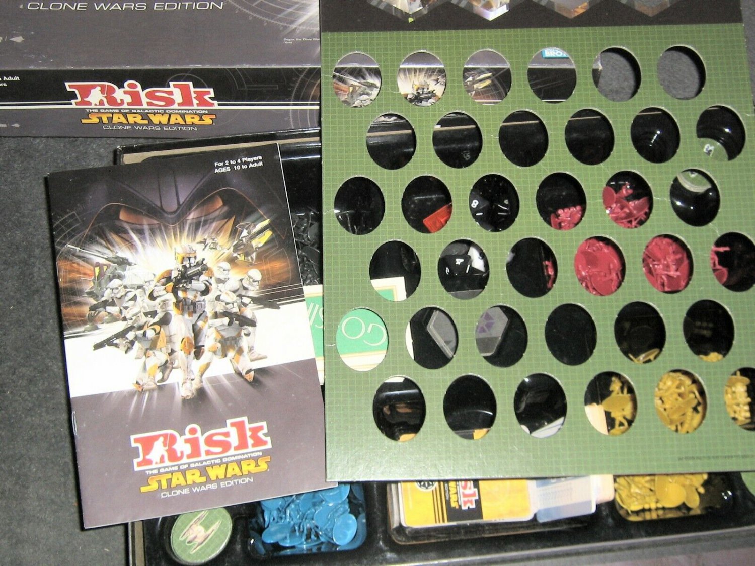 RISK Star Wars Clone Wars Edition Hasbro,Parker Bros, 2003, For Parts ...